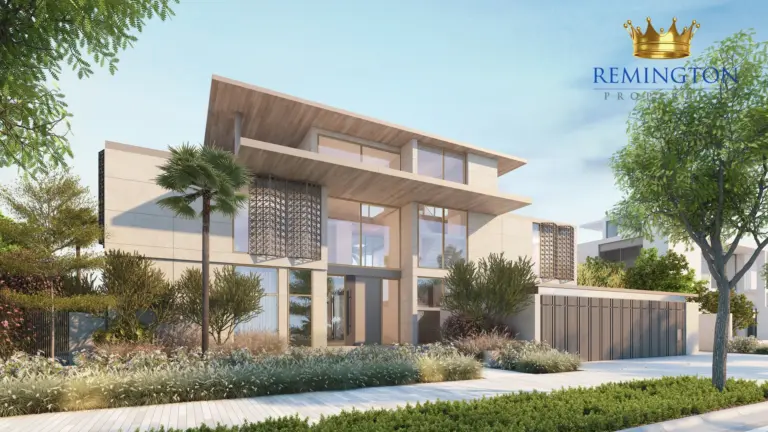 Street view exterior at Coral Collection - Redwood Villa G, Palm Jebel Ali Frond F