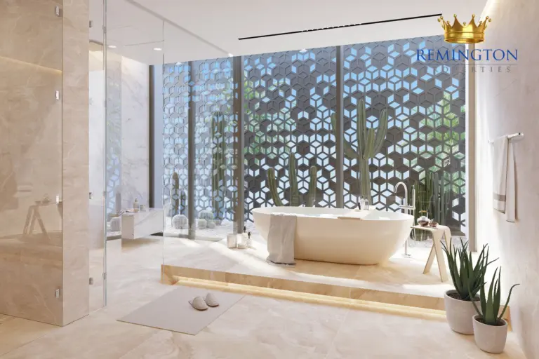 Bathroom interior at Coral Collection - Sunset Mirage Villa M, Palm Jebel Ali Frond F