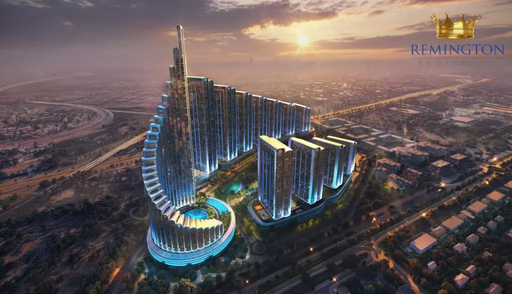 Binghatti City exterior and promenade concept