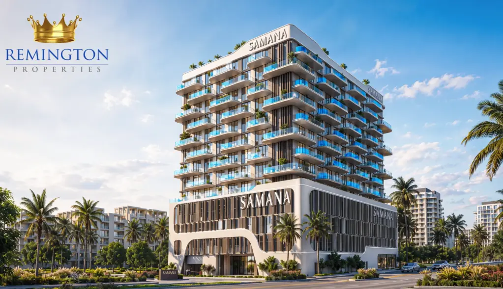 Daytime street view of Samana Portside