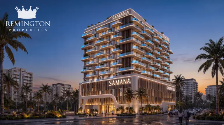 Samana Portside exterior at dusk