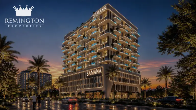 Samana Portside exterior at night