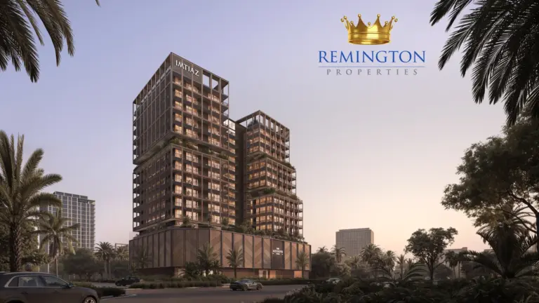 The Archive residential building at dusk