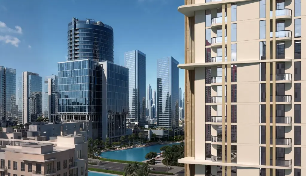 Verso tower with planned water features in Meydan Horizon
