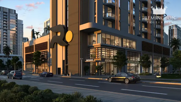 Verso street-level entrance and retail frontage