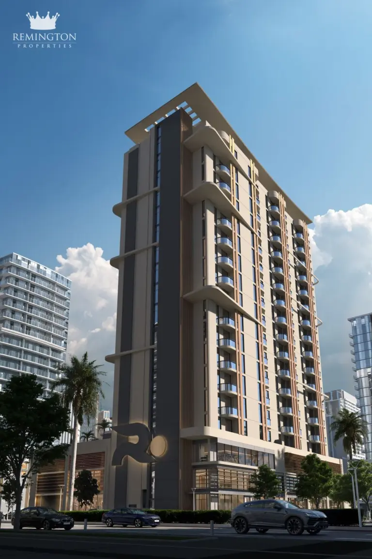 Daylight view of Verso tower and balconies