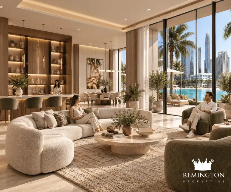 Residents lounge with contemporary seating