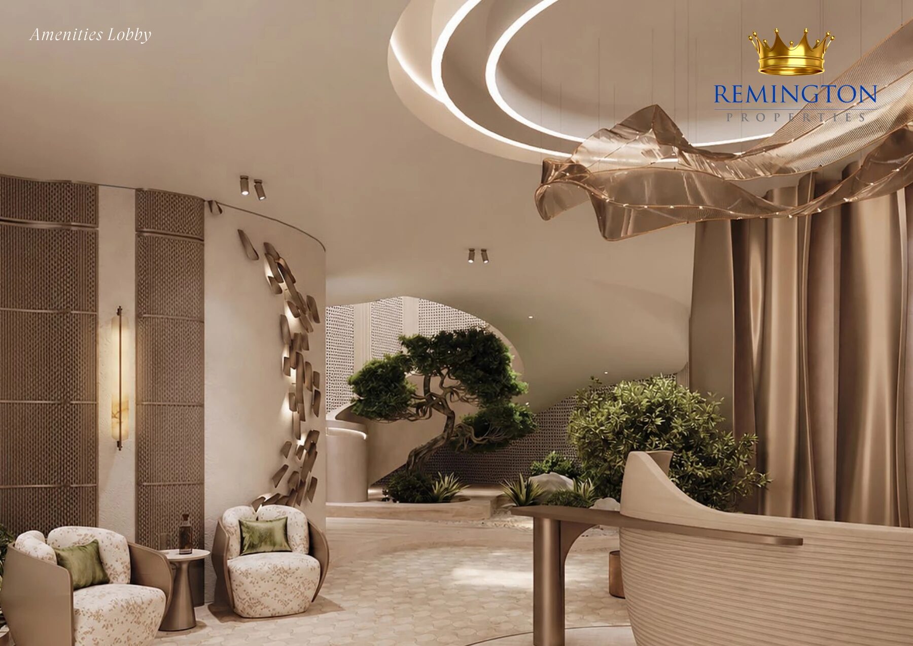 Amenities lobby seating at Samana Collecta