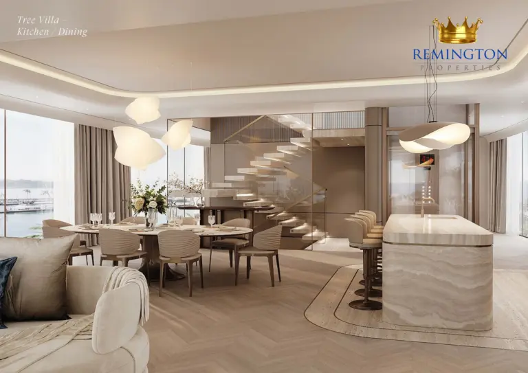 Tree villa kitchen and dining at Samana Collecta
