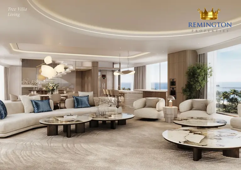 Tree villa living room at Samana Collecta