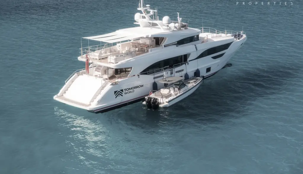 A yacht on open water illustrating the marina setting